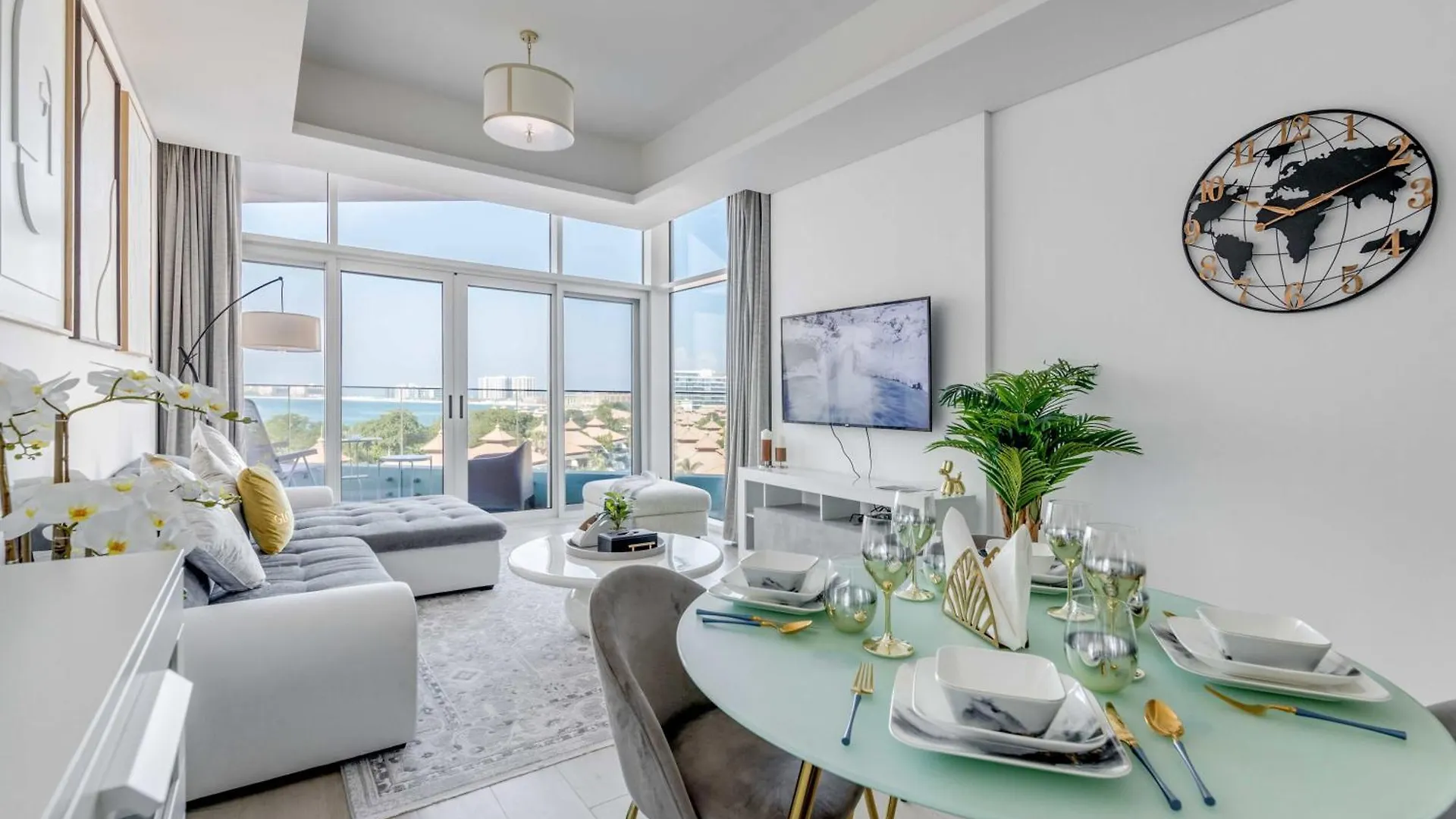 דובאי Luxury Azizi Mina Beachfront Apartments